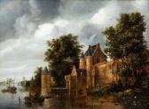 VOSMAER DANIEL 1622-1666,A city gate at the waterfront,Venduehuis NL 2023-05-24