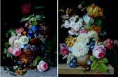 VOSS C 1800-1800,Bouquet de fleurs 
une paire Gouache,Robert FR 2011-03-25