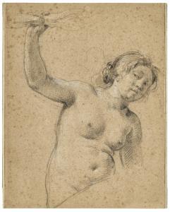 VOUET Simon 1590-1649,Étude de femme nue en buste,Christie's GB 2024-03-20