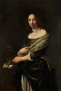 VOUET Simon 1590-1649,PORTRAIT EINER DAME, WOHL MADAME DE LONGUEVILLE,Hampel DE 2023-06-29