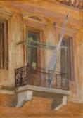 VOURLOUMIS Andreas 1910-1999,Balcon néoclassique, Athènes,1960,Cornette de Saint Cyr FR 2023-11-22