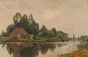 VREEDENBURGH Cornelis 1880-1946,Houses in a river landscape,Bonhams GB 2023-07-05