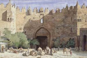 VREEDENBURGH Cornelis 1880-1946,Jerusalem, Merchants at Damascus Gate,Christie's GB 2006-04-20