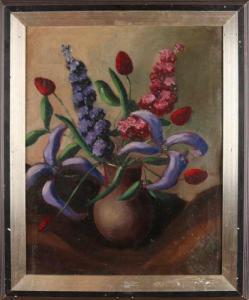 VROEGOP Bastiaan 1910,Vase with Flowers,Twents Veilinghuis NL 2018-07-13