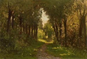 VROLIJK Jan Martinus 1845-1894,Forest landscape,im Kinsky Auktionshaus AT 2021-12-14