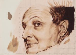 VRUBEL DMITRY 1960-2022,Portrait of B.A. Berezovsky,Sovcom RU 2024-04-02
