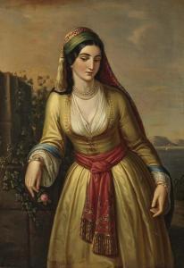 VRYZAKIS Theodoros 1814-1878,Young Greek Woman,1860,Neumeister DE 2019-12-04
