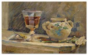 VUILLARD Edouard 1868-1940,LE VERRE DE MADÈRE,1890,Sotheby's GB 2018-10-19
