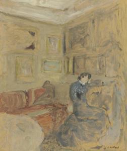 VUILLARD Edouard 1868-1940,MADAME HESSEL DANS SON PETIT SALON,Sotheby's GB 2012-03-14