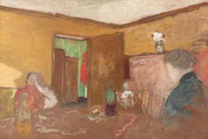 VUILLARD Edouard,Madame Vuillard, Marie Roussel et Annette dans la ,1902,Sotheby's 2024-04-24