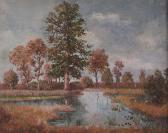 VUILLERMET Reine 1900-1900,''La Mare Aux Pegione Automne'',Burchard US 2011-04-17