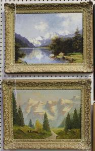VUKOVIC Marko 1892-1973,Alpine Landscape with Lake,Tooveys Auction GB 2019-10-09