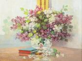 VUKOVIC Marko 1892-1973,BOUQUET OF FLOWERS WITH BOOKS,Sloans & Kenyon US 2013-02-16