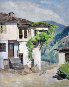VULCHEV Nikola 1897-1984,A Village In The Mountains,Victoria BG 2011-03-31