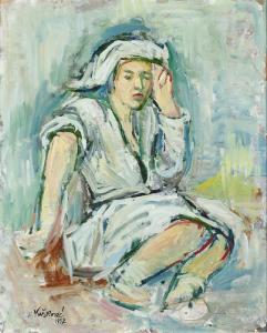 VUSKOVIC Milos 1900,Sitzende Frau mit angewinkelten Beinen.,Dobiaschofsky CH 2005-05-01