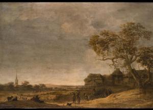 VYNCK Jan Harmensz 1617-1650,HOLLÄNDISCHE LANDSCHAFT MIT EINEM PFERDEGESPANN VO,Hampel DE 2007-12-08