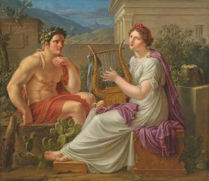 WÄCHTER Eberhard 1762-1852,Hercules and the Muse,1805/1,Villa Grisebach DE 2023-06-01