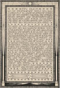 WöHLER Hermann,"Ein Blick" - Schriftblatt,1918,Galerie Bassenge DE 2023-06-09