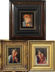 WÖLFLE Franz Xaver 1887-1972,Drei Bauernbildnisse,Scheublein Art & Auktionen DE 2024-02-02