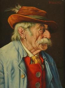 WÖLFLE Franz Xaver 1887-1972,Portrait of a man,Bellmans Fine Art Auctioneers GB 2024-02-19