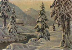 WĄSOWICZ Dariusz 1910-1973,Winter in the mountains,Agra-Art PL 2011-03-20