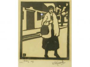 W. KERMADE,Linocut of 'Biddy',Andrew Smith and Son GB 2007-12-11