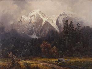 WAAGEN Adalbert 1833-1898,Blick auf die Alpspitze,1877,Winterberg Arno DE 2023-10-21