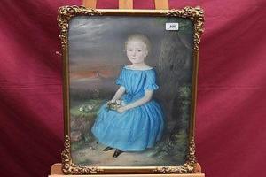 WABEL C,Portrait of a young girl,1856,Reeman Dansie GB 2014-08-06