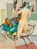 WABEL Henry 1889-1981,Nude seen from the back,1943,Galerie Koller CH 2018-06-26