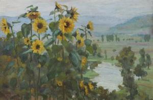 Wacha Hans Friedrich 1885-1964,Sunflowers,Palais Dorotheum AT 2018-03-10