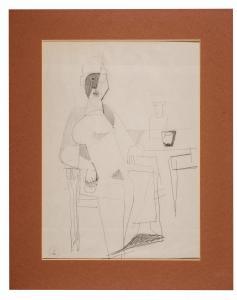 WACHSMANN Alois 1898-1942,SEATED FIGURE,Sotheby's GB 2019-11-12