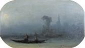 WACHSMUTH Ferdinand 1802-1869,Orientalische Flusspartie am Abend.,Dobiaschofsky CH 2006-11-01