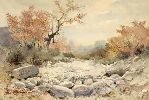 WACHTEL Elmer 1864-1929,Arroyo landscape,John Moran Auctioneers US 2009-06-23
