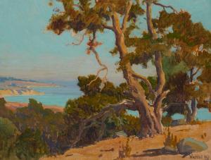 WACHTEL Elmer 1864-1929,View of Ocean Near Santa Barbara,1910,John Moran Auctioneers US 2023-05-09