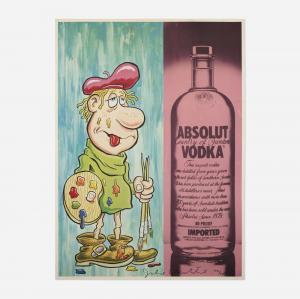 WACHTEL Julia 1956,Absolut Vodka poster,1989,Wright US 2023-09-14
