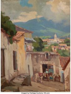 WACHTEL Marion Kavanaugh 1870-1954,A Cloudy Morning in Taxco,Heritage US 2023-10-20