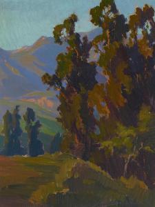 WACHTEL Marion Kavanaugh 1870-1954,Eucalyptus Trees and Foothills,Bonhams GB 2023-04-25