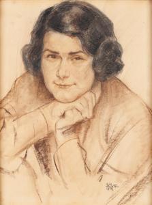 WACHTEL Wilhelm 1875-1952,Portrait of a woman,1934,Desa Unicum PL 2023-09-21