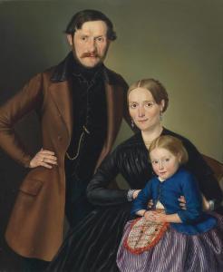 WACHTER Georg 1809-1863,Family Portrait,1849,Palais Dorotheum AT 2013-02-07