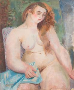 WACKER Nicolas 1897-1987,Femme nue assise,1927,Ader FR 2023-01-27
