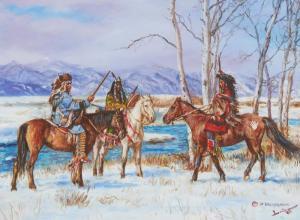 WACKERMANN Hubert 1945,Crow Hunting Party,2022,John Moran Auctioneers US 2023-03-14