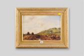WADHAM B.B 1800-1800,Peat digging scene with distant farmstead and figu,Rogers Jones & Co 2015-06-30