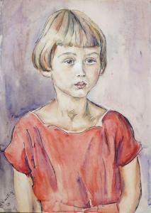 WAENTIG Walter 1881-1962,Portrait eines jungen Mädchens,Geble DE 2021-04-24