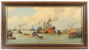 WAGEMANS Pieter Johannes Al 1879-1955,Hafen von Rotterdam,Von Zengen DE 2021-09-10