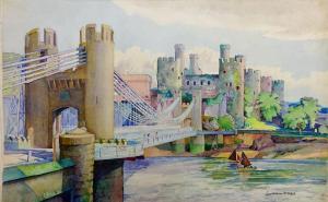 WAGER William,Bridge and Castle Conway,20th century,David Duggleby Limited GB 2018-11-03