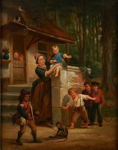 WAGNER 1800-1800,Famille réjouie par l’’apprenti saltimbanque,1866,Horta BE 2015-02-09