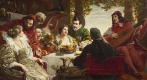 WAGNER Ferdinand I 1819-1881,The Banquet,Freeman US 2024-04-17