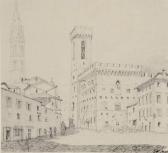 WAGNER Georg,Palast des Bargello und Turm der Badia zu Florenz.,1836,Karl & Faber 2008-05-28