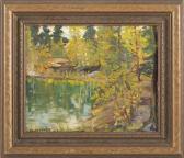 WAGNER Herbert William 1889-1948,Impressionistic view of a lake and trees.,Eldred's US 2019-06-13
