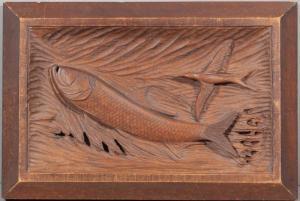 WAGNER Isaiah C 1875-1961,Tarpon Relief Carving,Copley US 2014-07-25